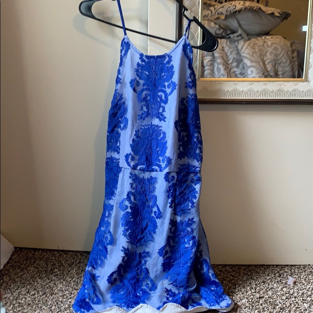 Blue cocktail dress